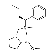 (S)-1-((dimethyl((S)-1-phenylbutyl)silyl)methyl)-2-(methoxymethyl)pyrrolidine结构式