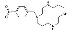 1-[(4-nitrophenyl)methyl]-1,4,8,11-tetrazacyclotetradecane结构式