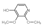 4-羟基-2,3-二甲氧基吡啶结构式