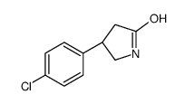 (4R)-4-(4-chlorophenyl)pyrrolidin-2-one结构式