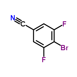 4-溴-3,5-二氟苯甲腈结构式