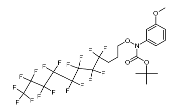 tert-butyl 3-methoxyphenyl(3-perfluorooctylpropoxy)carbamate结构式