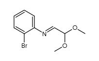 2-bromo-N-(2,2-dimethyloxyethylidene)aniline结构式