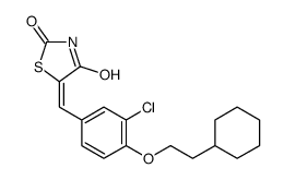 5-[[3-Chloro-4-(2-cyclohexylethoxy)phenyl]Methylene]-2,4-thiazolidinedione结构式