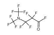 Perfluoro[3-(N,N-dimethylamino)propionyl] fluoride结构式