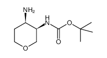 ((3R,4R)-4-aminotetrahydro-2H-pyran-3-yl)carbamate结构式