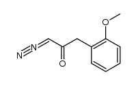 3-(2-anisyl)-α-diazo-2-propanone结构式