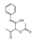 (1-anilino-1,3-dioxobutan-2-yl) acetate结构式