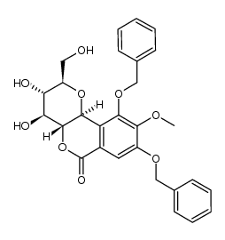 8,10-di-O-benzyl-bergenin结构式