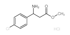 (S)-3-氨基-3-(4-氯苯基)丙酸甲酯盐酸盐结构式