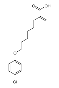 8-(4-CHLOROPHENOXY)-2-METHYLEN-OCTANOIC ACID结构式