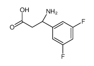 (3S)-3-amino-3-(3,5-difluorophenyl)propanoic acid结构式