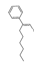(E)-&alpha;-(n-hexyl)-&beta;-iodostyrene结构式