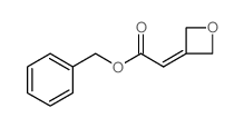 2-(氧杂环丁-3-亚苄基)乙酸苄酯结构式