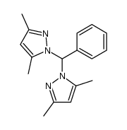 bis(3,5-dimethylpyrazol-1-yl)(phenyl)methane结构式