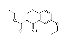 4-Amino-6-ethoxyquinoline-3-carboxylic acid ethyl ester结构式
