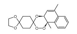 (4aS,10bR)-6,10b-dimethyl-4a,10b-dihydrodispiro[naphtho[2,1-e][1,2,4]trioxine-3,1'-cyclohexane-4',2''-[1,3]dioxolane]结构式