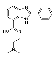 N-[2-(dimethylamino)ethyl]-2-phenyl-1H-benzimidazole-4-carboxamide结构式
