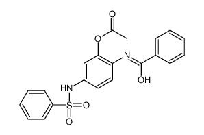 BENZAMIDE, N-[2-(ACETYLOXY)-4-[(PHENYLSULFONYL)AMINO]PHENYL]-结构式