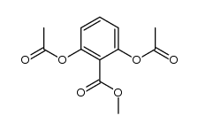2,6-diacetoxy-benzoic acid methyl ester结构式
