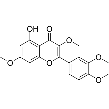 栎精-3,7,3',4'-四甲醚结构式