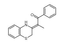 3-(1-benzoylethylidene)-3,4-dihydro-2H-1,4-benzothiazine结构式