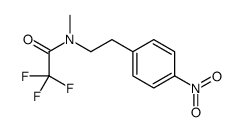 2,2,2-trifluoro-N-methyl-N-[2-(4-nitrophenyl)ethyl]acetamide结构式