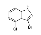 3-溴-4-氯-1H-吡唑并[4,3-c]吡啶结构式