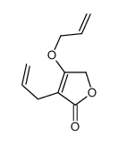 3-prop-2-enoxy-4-prop-2-enyl-2H-furan-5-one结构式
