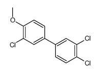 1,2-dichloro-4-(3-chloro-4-methoxyphenyl)benzene结构式