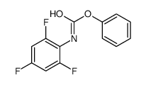 phenyl N-(2,4,6-trifluorophenyl)carbamate结构式