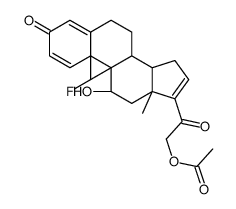 21-乙酰氧基-9-氟-11-羟基孕甾-1,4,16-三烯-3,20-酮结构式