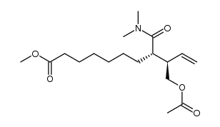 (8S,9R)-methyl 9-(acetoxymethyl)-8-(dimethylcarbamoyl)undec-10-enoate结构式