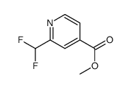 Methyl 2-(difluoromethyl)isonicotinate结构式