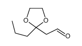 2-(2-propyl-1,3-dioxolan-2-yl)acetaldehyde结构式