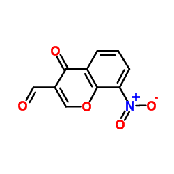 8-Nitro-4-oxo-4H-chromene-3-carbaldehyde结构式