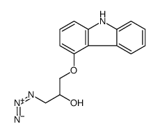 4-[1'-(3'-叠氮基-1',2'-丙二醇)]咔唑结构式