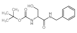 Boc-D-丝氨酸苄胺结构式