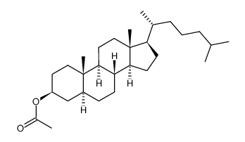 CHOLESTANOL ACETATE结构式