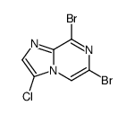 6,8-二溴-3-氯咪唑并[1,2-a]吡嗪结构式