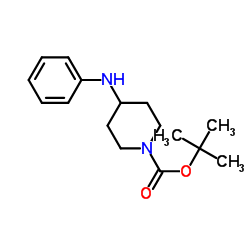 1-N-Boc-4-苯胺基哌啶结构式