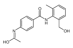 4-acetamido-N-[2-(hydroxymethyl)-6-methylphenyl]benzamide结构式
