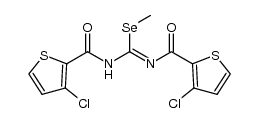 methyl N,N'-di(3-chlorothien-2-ylcarbonyl)-imidoselenocarbamate结构式