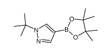 1-叔丁基吡唑-4-硼酸频那醇酯结构式