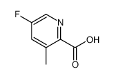 5-氟-3-甲基吡啶-2-羧酸结构式