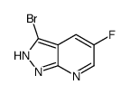 3-bromo-5-fluoro-2H-pyrazolo[3,4-b]pyridine结构式