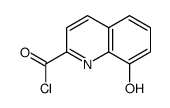 2-Quinolinecarbonyl chloride, 8-hydroxy- (9CI)结构式