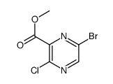 6-溴-3-氯吡嗪-2-羧酸甲酯结构式