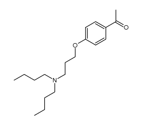4'-[3-(di-n-butylamino)propoxy]acetophenone结构式