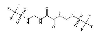 N,N'-bis[(trifluoromethylsulfonyl)aminomethyl]oxamide结构式